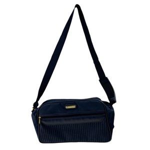 JAGUAR Blue Canvas Carry On Crossbody Messenger Overnight Traveler Bag